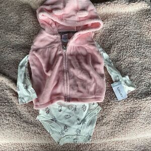 Carters 2 piece little jacket set cat jacket 9m